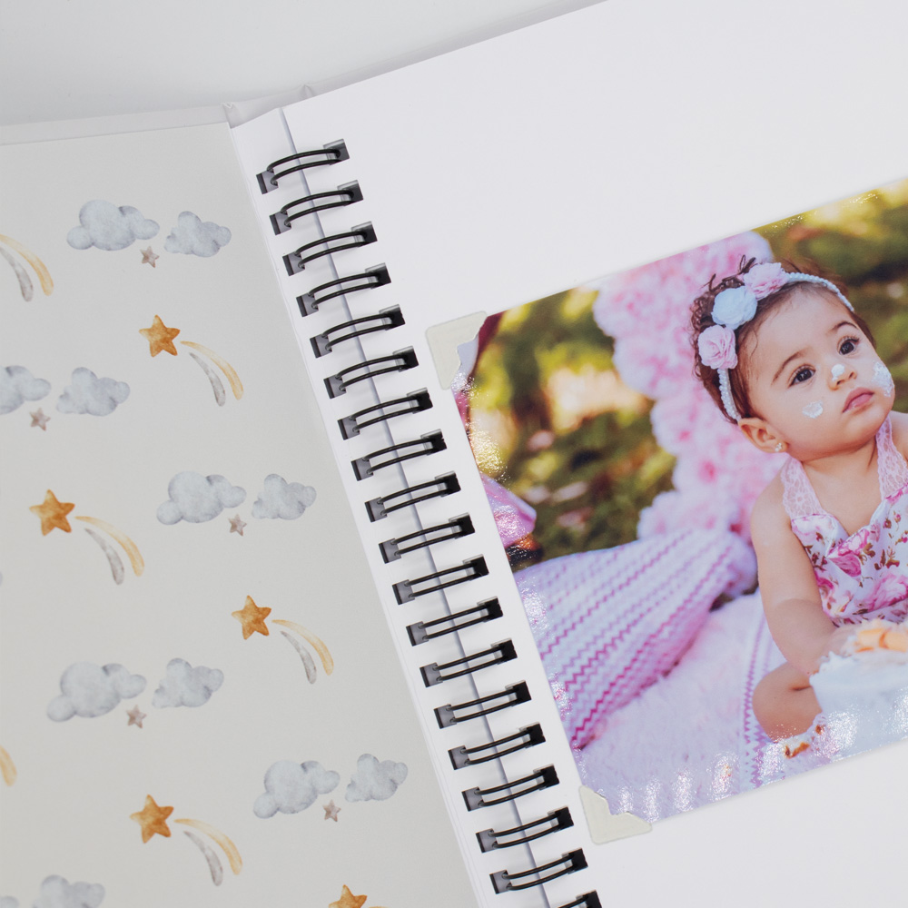Album foto personalizat cu nume pentru copii sketch book