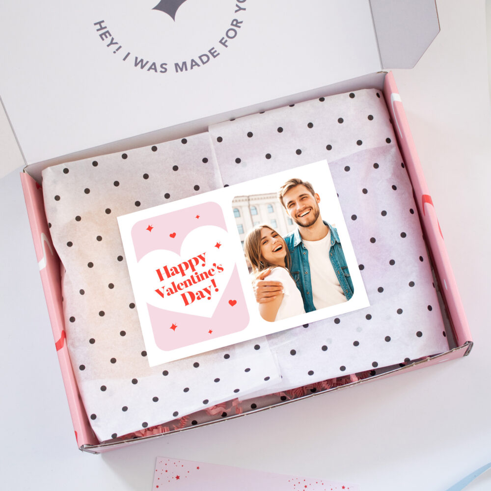 Felicitare personalizata cu poza Happy Valentine's Day/ Will you be my Valentine