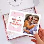 Felicitare personalizata cu poza Happy Valentine's Day/ Will you be my Valentine