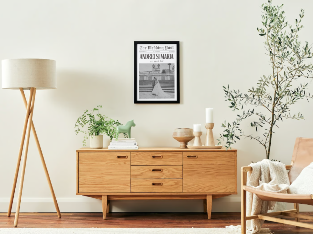 Poster personalizat tip ziar cu poza