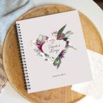 Album foto guestbook nunta, Flower heart