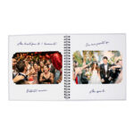 Album foto guestbook nunta, crem
