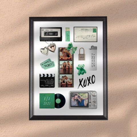 Poster personalizat colaj amintiri, Green