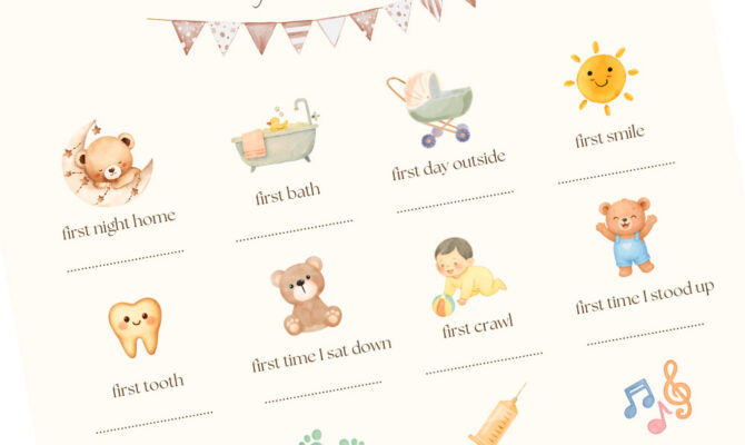 tablou bebelus first steps close up 2