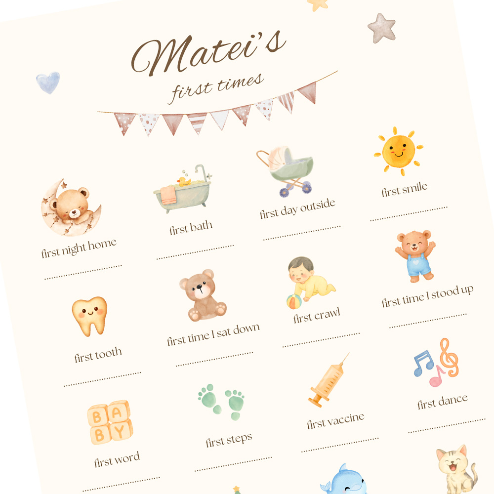 tablou bebelus first steps close up 2