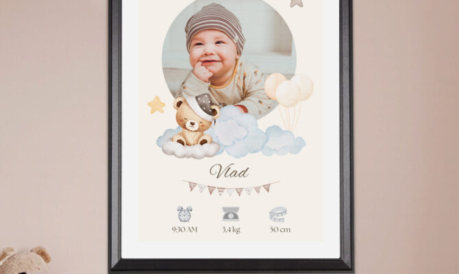 tablou zoom ambient bebelus personalizat 1 v2