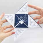 Invitație nuntă Origami | Invitație Moonlight