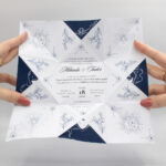 Invitație nuntă Origami | Invitație Moonlight