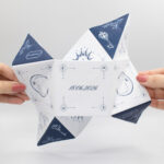 Invitație nuntă Origami | Invitație Moonlight