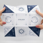 Invitație nuntă Origami | Invitație Moonlight