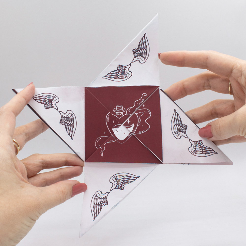 Invitație nuntă Origami | Invitație Divine