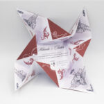 Invitație nuntă Origami | Invitație Divine