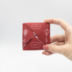 Invitație nuntă gotică Origami | Invitație Dark fantasy