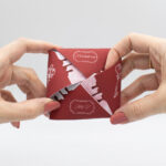 Invitație nuntă gotică Origami | Invitație Dark fantasy