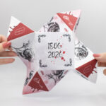 Invitație nuntă gotică Origami | Invitație Dark fantasy