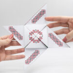 Invitație nuntă tradițională românească Origami | Invitație Origini