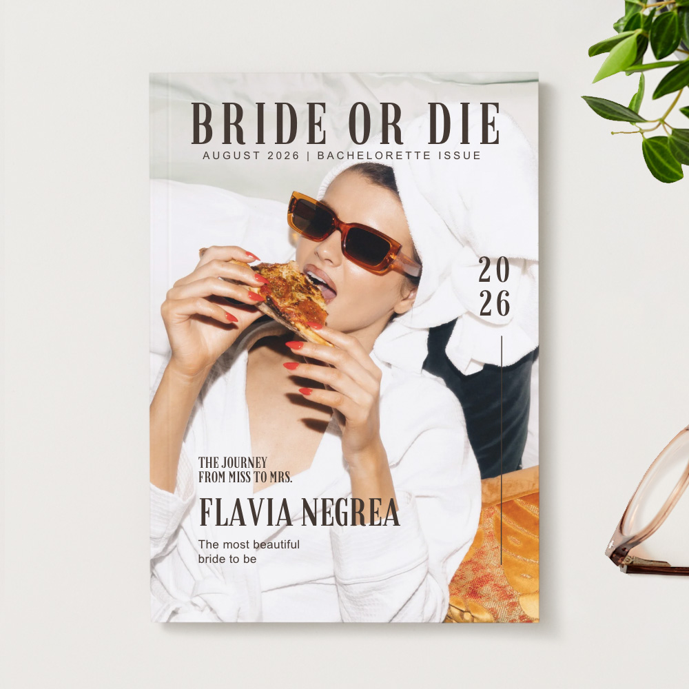 Mini revista personalizata pentru mirese | Cadou burlacite