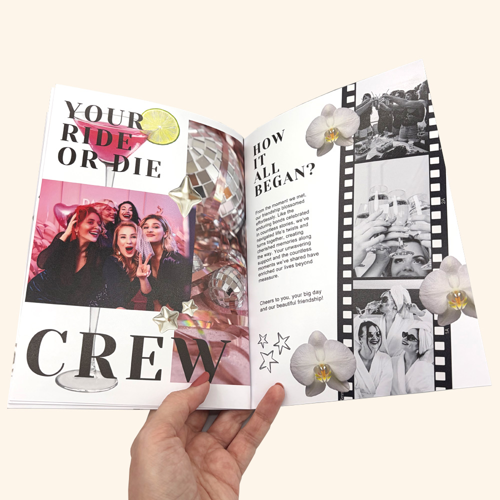 Mini revista personalizata pentru mirese | Cadou burlacite