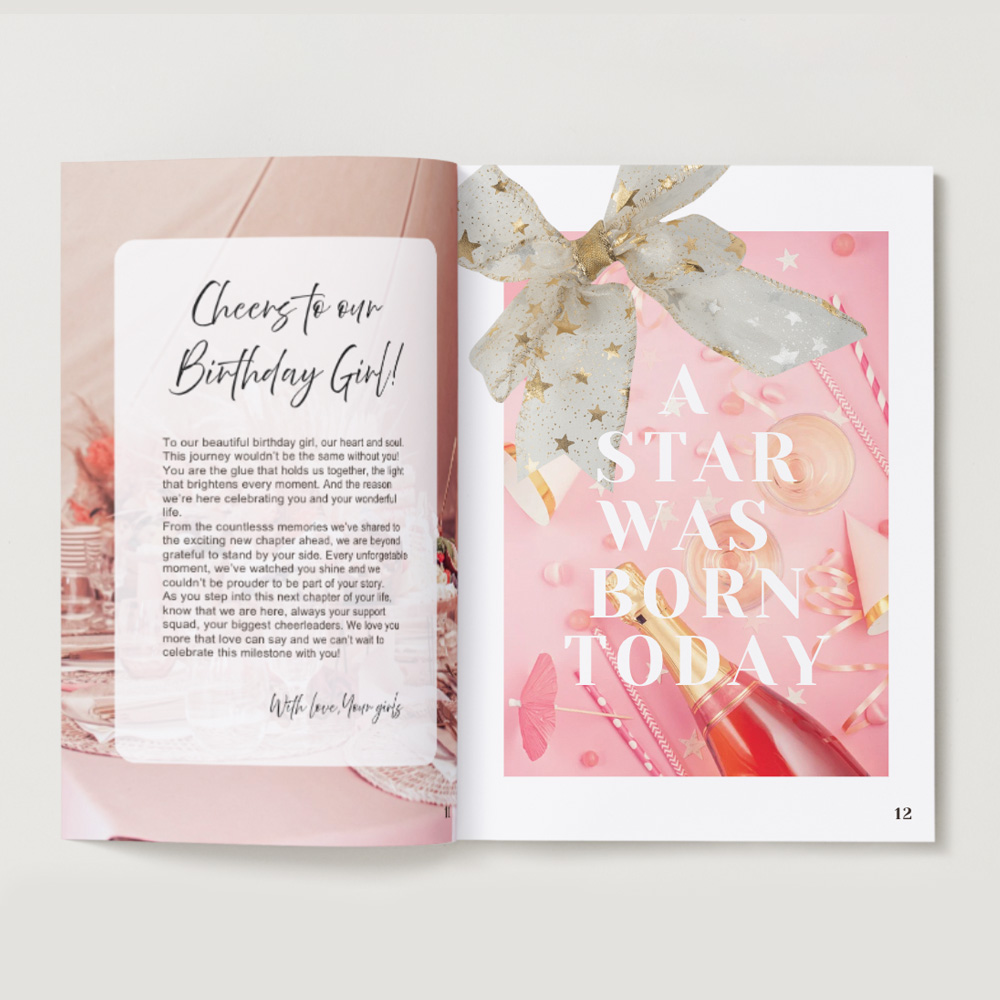 Mini revista personalizata zi de nastere | Cadou aniversare